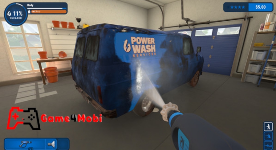 Thực hiện làm sạch trong PowerWash Simulator